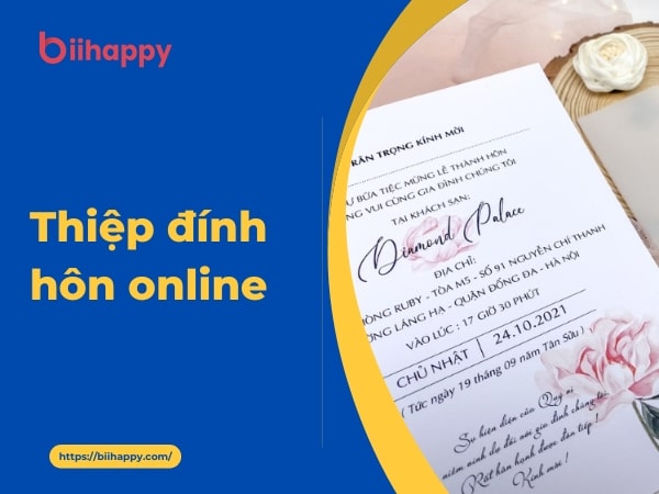 Cách làm thiệp đính hôn online miễn phí mà vẫn cực chất bằng Biihappy invitePro