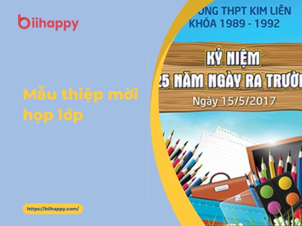 Top Mẫu Thiệp Mời Họp Lớp Được Yêu Thích Nhất – Đơn Giản Mà Đầy Cảm Xúc