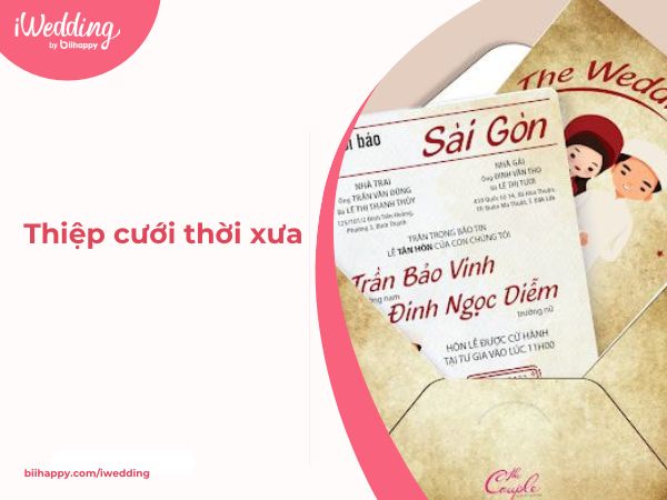 Thiệp cưới thời xưa và nét đẹp truyền thống khó phai