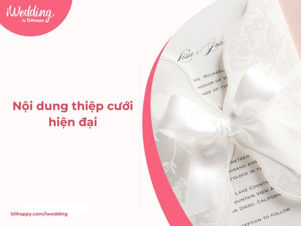 Viết nội dung thiệp cưới hiện đại sao cho vừa lịch sự, vừa gần gũi?