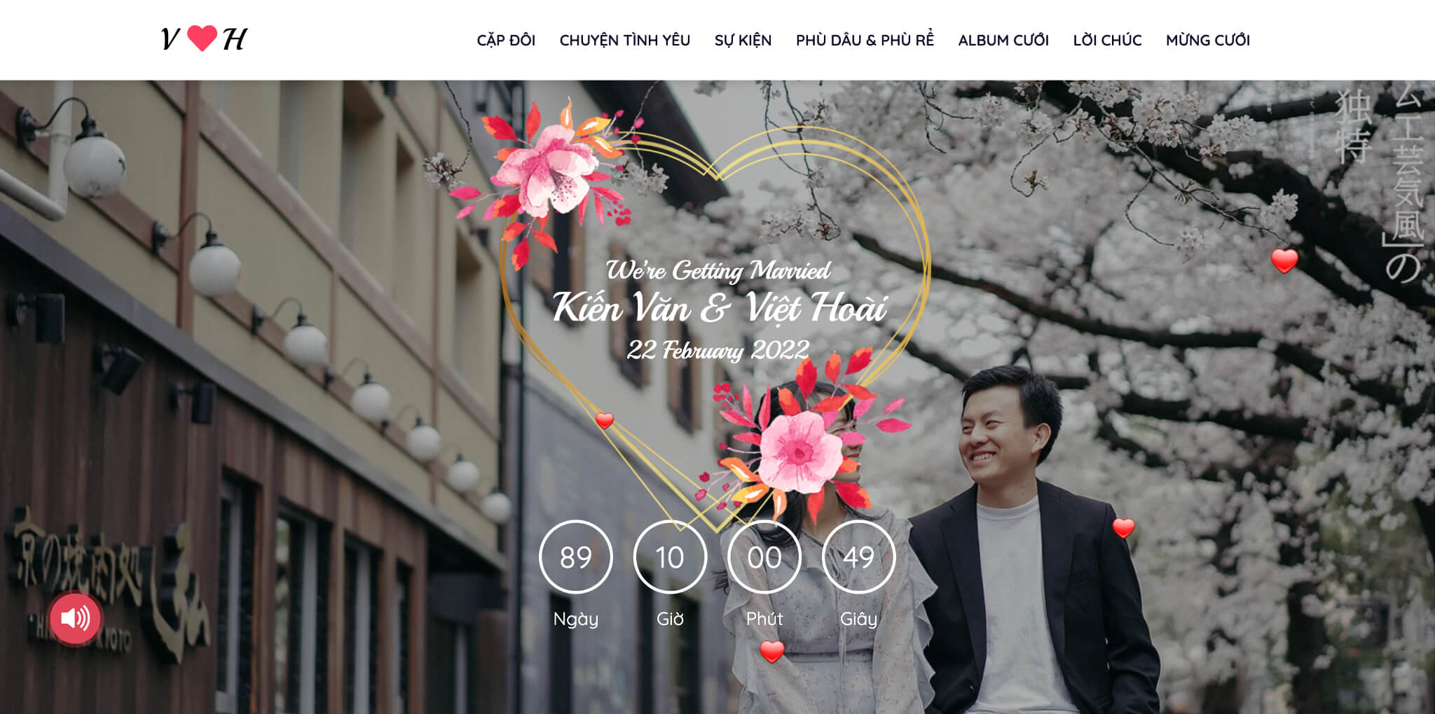 Website đ&aacute;m cưới