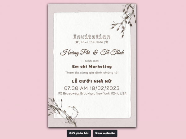 Thiệp cưới online - xu hướng mới cho các cặp đôi 2021