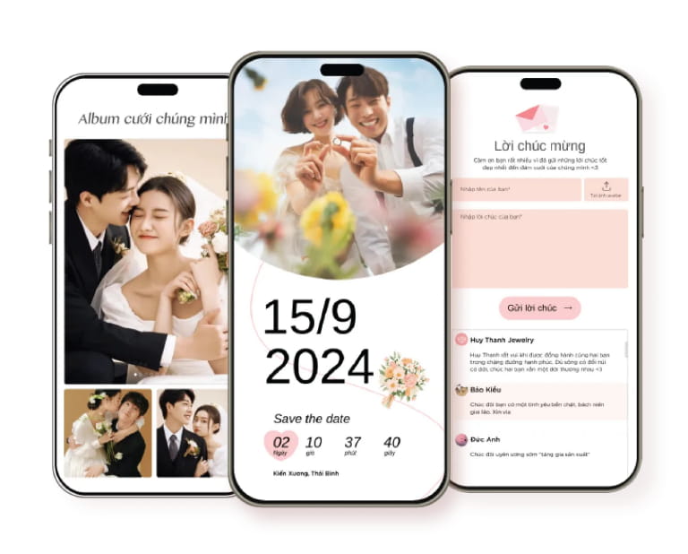 Quy Tr&igrave;nh 3 Bước Cơ Bản Để Tạo Thiệp Cưới Trực Tuyến Cho Người Mới Bắt Đầu