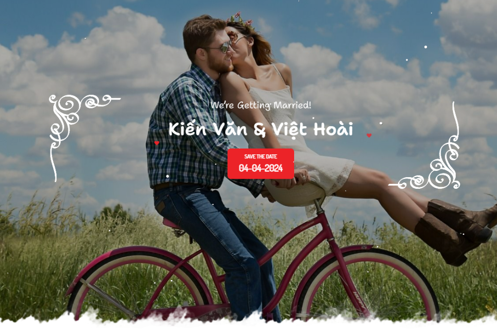 Khám phá mẫu thiệp cưới Online Cloudy của iWedding