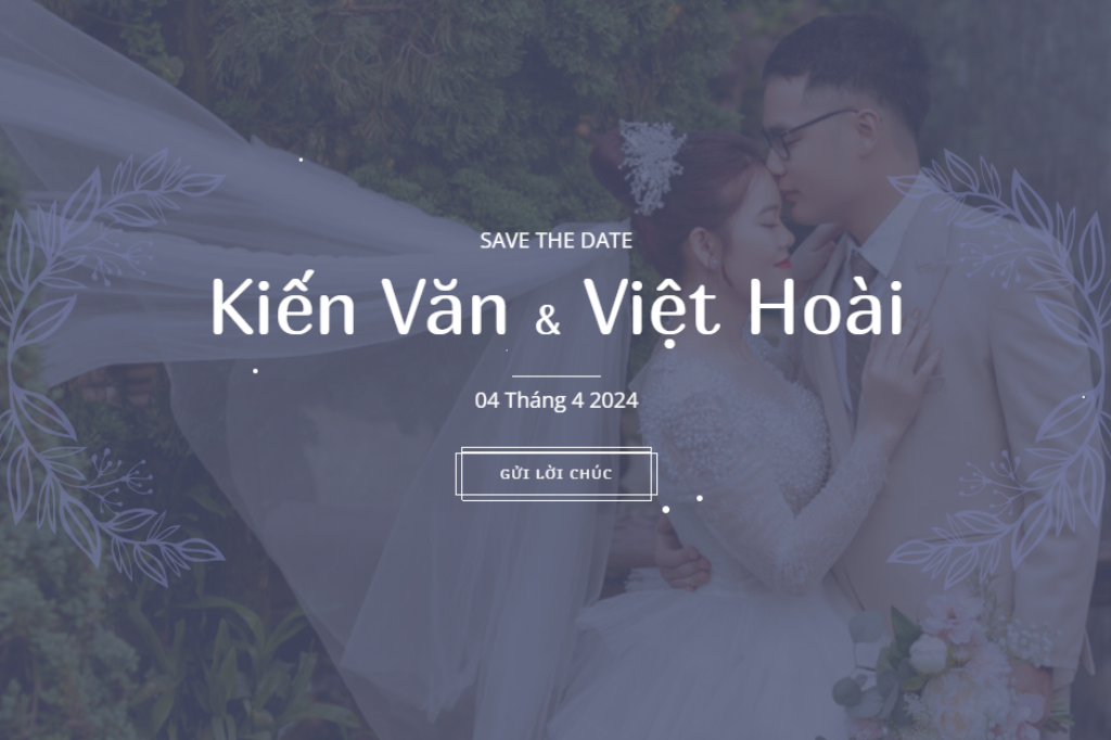 Khám phá mẫu thiệp cưới Online Elite VIP của iWedding